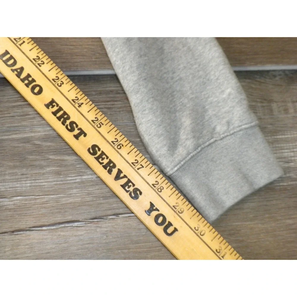 Nike Hoodie Sweatshirt Womens L Gray Essentials Oversized Fleece Center Swoosh